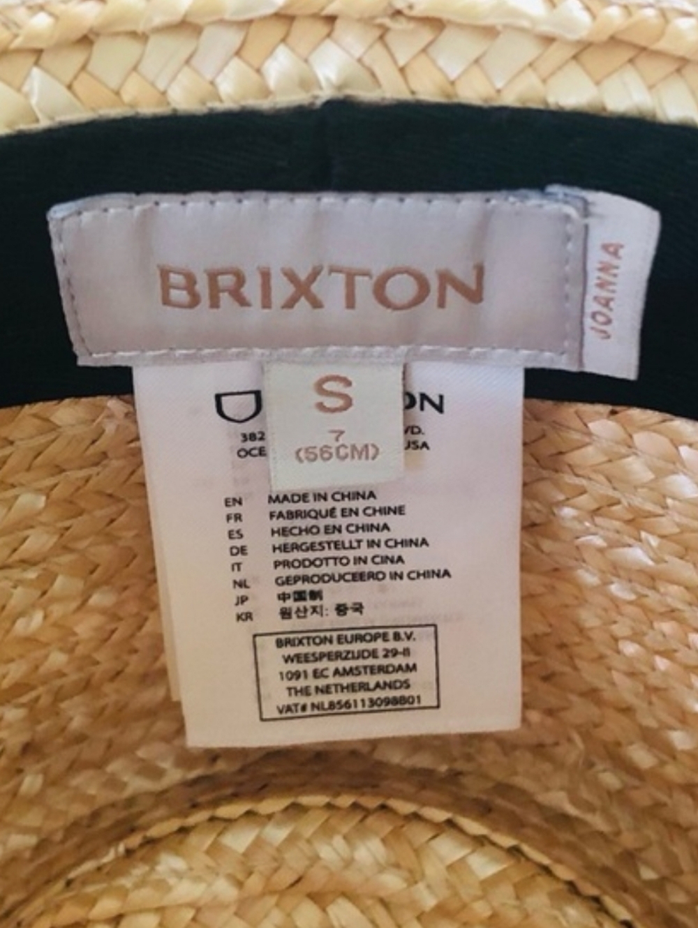 New!!! Brixton ✨️ Joanna Straw Fedora Women's Hat Size S - Picture 9 of 11